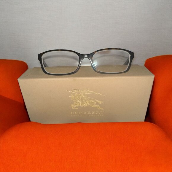 BURBERRY Square Frame Optical Glasses 0BE2272 3029 53mm Tortoise Rim Eyeglasses - Picture 2 of 9
